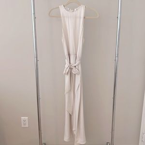 White midi dress